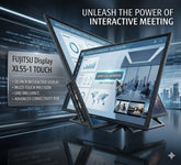 Fujitsu XL55-1 TOUCH - 139 cm (55") Klasse LED-Display - interaktiv - mit Touchscreen - 1080p (Full HD) 1920 x 1080 mattschwarz