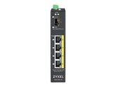 ZyXEL RGS100-5P, Unmanaged, L2, Gigabit Ethernet (10/100/1000), Power over Ethernet (PoE), Rack-Einbau, Wandmontage