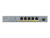 ZyXEL GS1350-6HP-EU0101F, Managed, L2, Gigabit Ethernet (10/100/1000), Power over Ethernet (PoE), Wandmontage