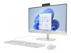 HP 27-cr0009ng - AIO All-in-One (Komplettlösung) - Core i5 1335U / 1.3 GHz - RAM 16 GB - SSD 512 GB - NVMe - Intel Iris Xe Grafikkarte - 1GbE, Wi-Fi 6, Bluetooth 5.3 - WLAN: 802.11a/b/g/n/ac/ax, Bluetooth 5.3 - Win 11 Home - Monitor: LED 68.6 cm (27")