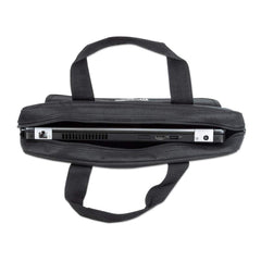 Manhattan Notebooktasche London 15,6" - Für Notebooks bis 15,6" - Top Load - schwarz - Aktenkoffer - 39,6 cm (15.6") - Schultergurt - 390 g