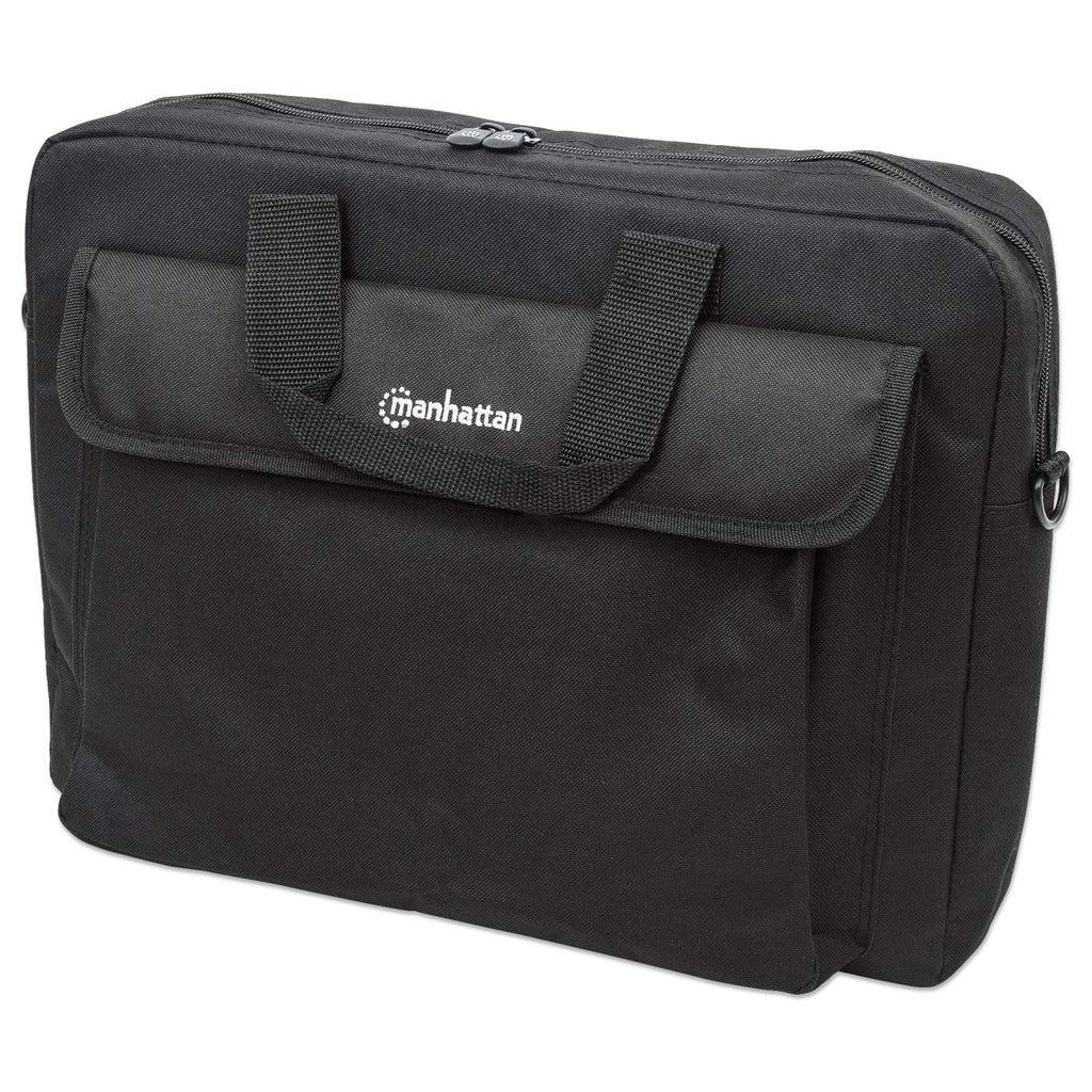 Manhattan Notebooktasche London 15,6" - Für Notebooks bis 15,6" - Top Load - schwarz - Aktenkoffer - 39,6 cm (15.6") - Schultergurt - 390 g