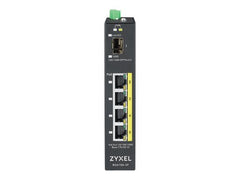 ZyXEL RGS100-5P, Unmanaged, L2, Gigabit Ethernet (10/100/1000), Power over Ethernet (PoE), Rack-Einbau, Wandmontage
