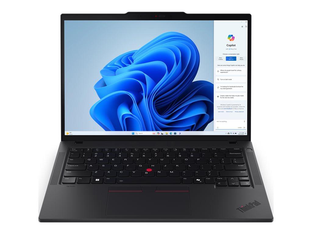 Lenovo ThinkPad T14 G5 21MC - 180°-Scharnierdesign - AMD Ryzen 7 Pro 8840U / 3.3 GHz - Win 11 Pro - Radeon 780M - 32 GB RAM - 1 TB SSD TCG Opal Encryption 2, NVMe, Performance - 35.6 cm (14")
