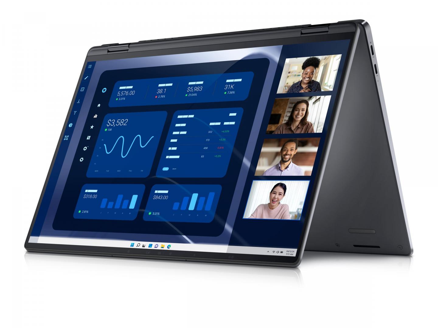 Dell Latitude 9450 2-in-1 - Flip-Design - Intel Core Ultra 7 165U / 1.7 GHz - Win 11 Pro - Intel Graphics - 16 GB RAM - 512 GB SSD NVMe, TLC, Class 35 - 35.564 cm (14")