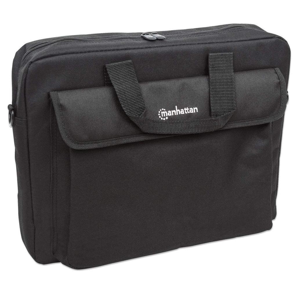 Manhattan Notebooktasche London 15,6" - Für Notebooks bis 15,6" - Top Load - schwarz - Aktenkoffer - 39,6 cm (15.6") - Schultergurt - 390 g