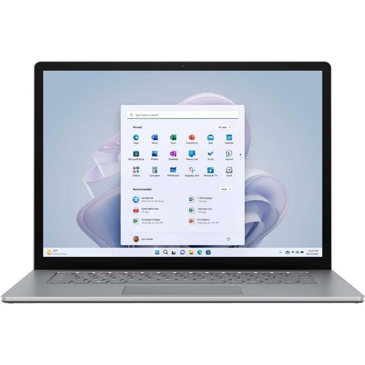 Microsoft Surface Laptop 5 i7-1265U 8GB RAM 512GB SSD 15" Win10 Platinum