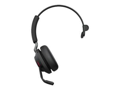 Jabra Evolve2 65 Wireless PC Headset – Noise Cancelling Microsoft Teams Certified Mono Headphones With Long-Lasting Battery – USB-A Bluetooth Adapter – Black