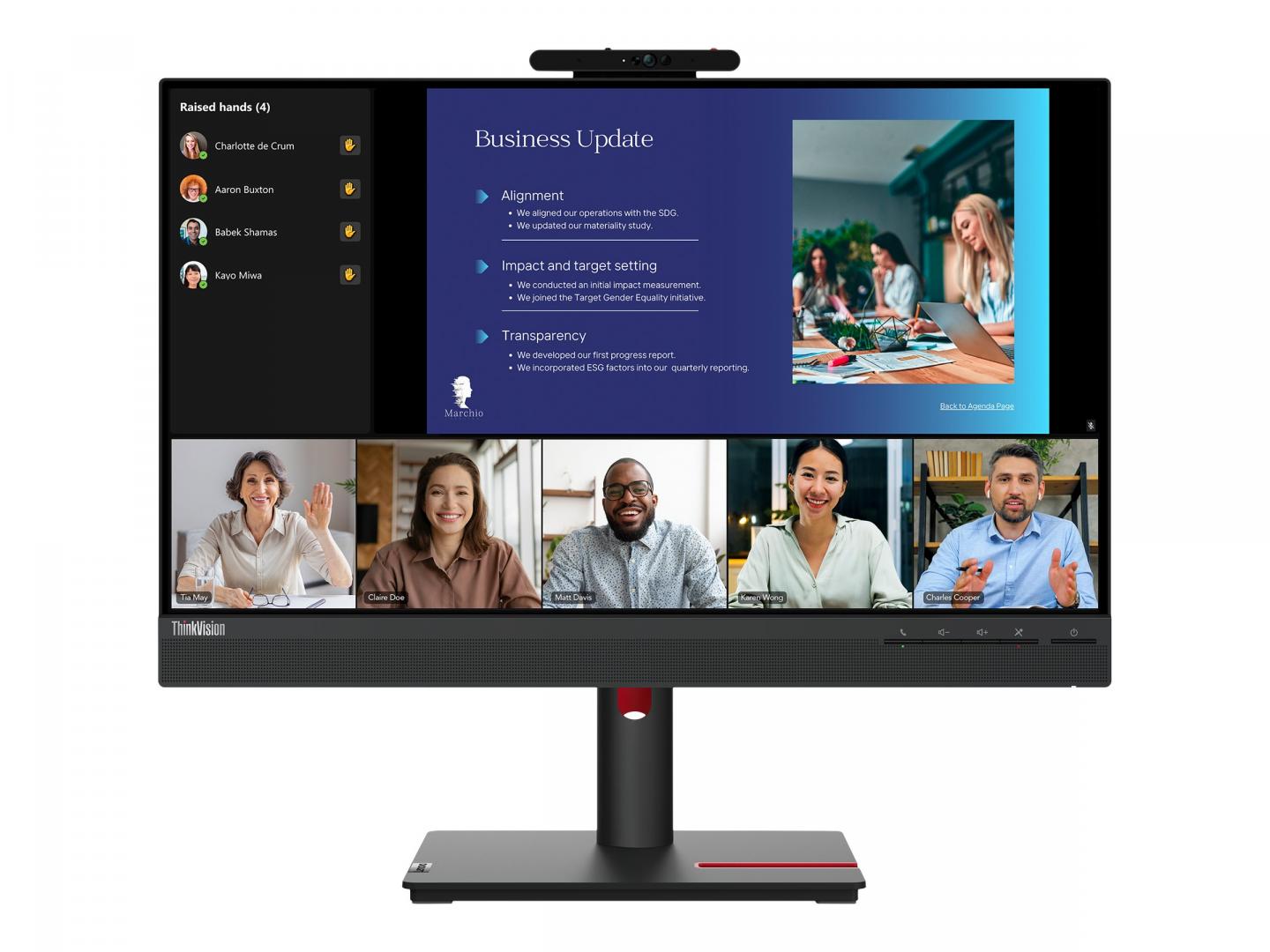 Lenovo ThinkVision T24v-30 - LED-Monitor - 61 cm (24")