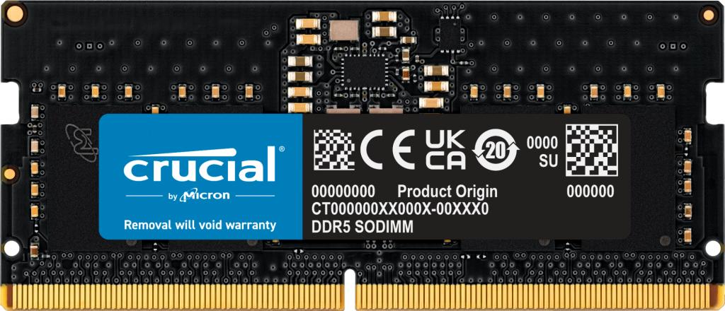 Crucial CT8G48C40S5, 8 GB, 1 x 8 GB, DDR5, 4800 MHz, 262-pin SO-DIMM