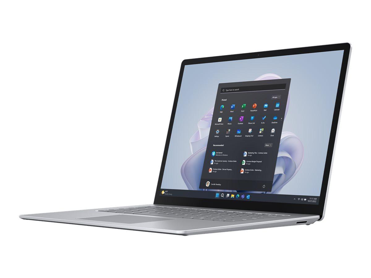 MICROSOFT  Surface Laptop 5 (15"), Core i7-1255U (10x 1.7/4.7GHz), 16GB RAM, 512GB,  Platin
