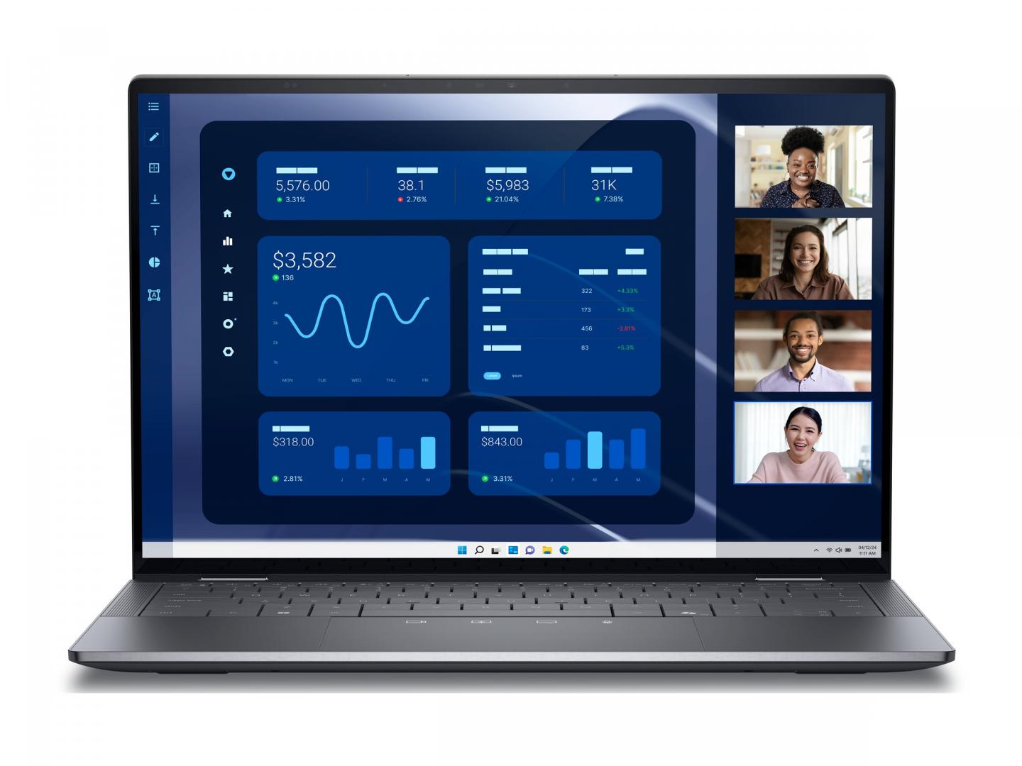 Dell Latitude 9450 2-in-1 - Flip-Design - Intel Core Ultra 7 165U / 1.7 GHz - Win 11 Pro - Intel Graphics - 16 GB RAM - 512 GB SSD NVMe, TLC, Class 35 - 35.564 cm (14")